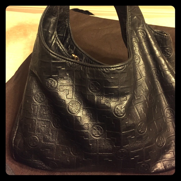 Tory Burch embossed bucket bag