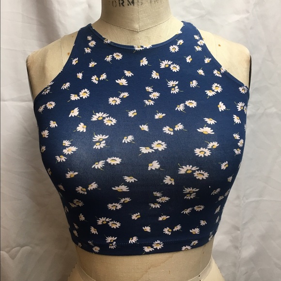 Blue flower tank top💙