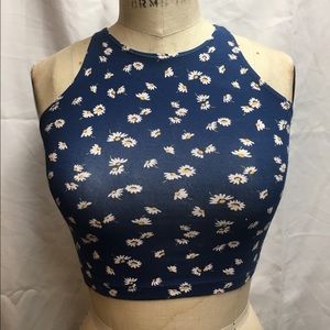 Blue flower tank top💙