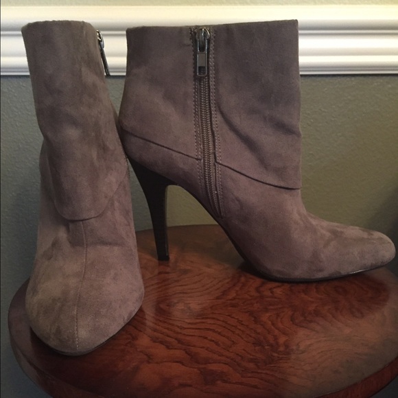 Faux Suede Ankle Booties - Picture 2 of 4