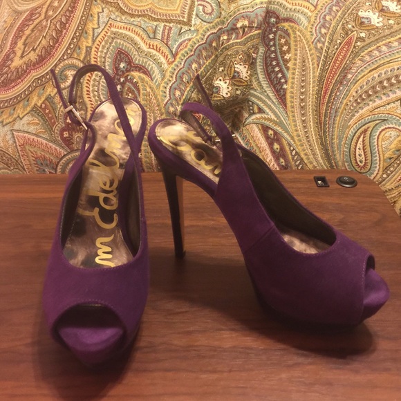 Sam Edeleman Purple heels Shoe