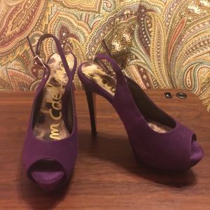 Sam Edeleman Purple heels Shoe