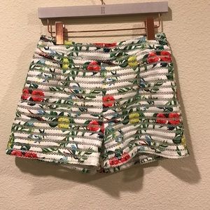 karlie Shorts - Karlie floral eyelet layered shorts karlie Shorts - Karlie floral eyelet layered shorts