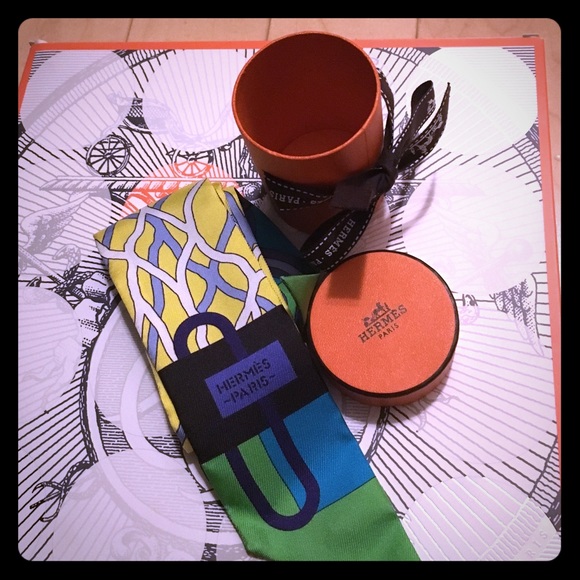 Beautiful silk Twilly from Hermes