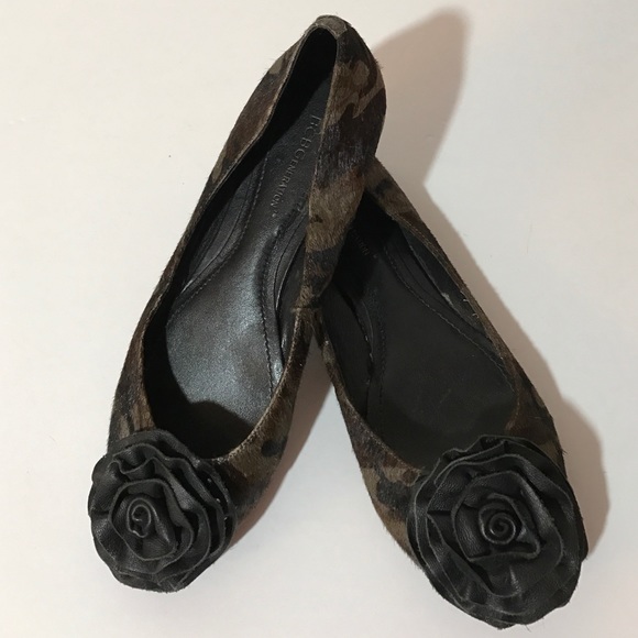 BCBGeneration camouflage pony skin ballet flat