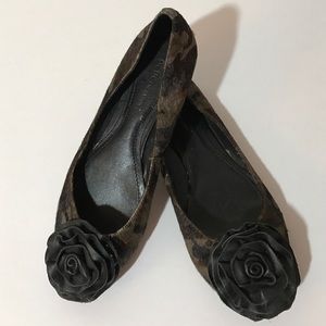 BCBGeneration camouflage pony skin ballet flat