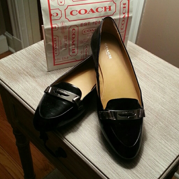 Coach Ruthie Patent Leather Flats