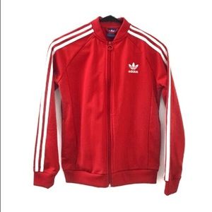 Adidas red jacket