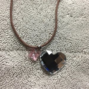 Authentic Swarovski heart crystal necklace!!