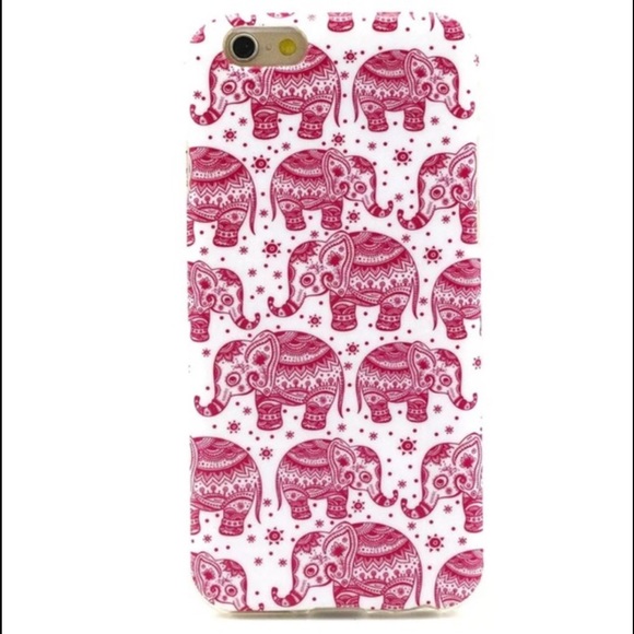 Pink and white elephant iPhone 6/6s case💕🐘