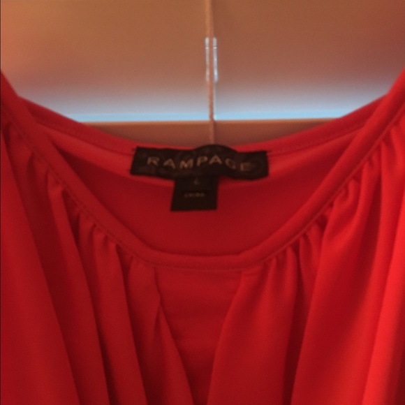 Rampage Coral ruffle shirt - Picture 2 of 4