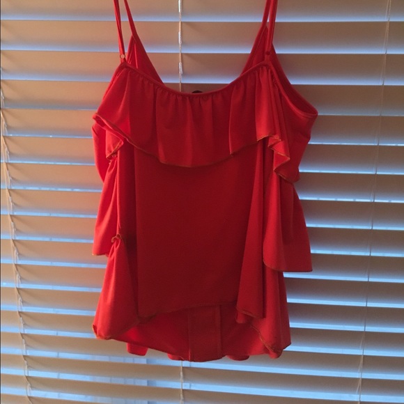 Rampage Coral ruffle shirt - Picture 3 of 4