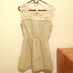 Dress with White Lace Trim (top)