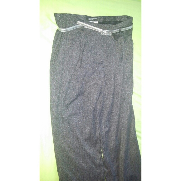 Black, dark gray, silver shimmer pants
