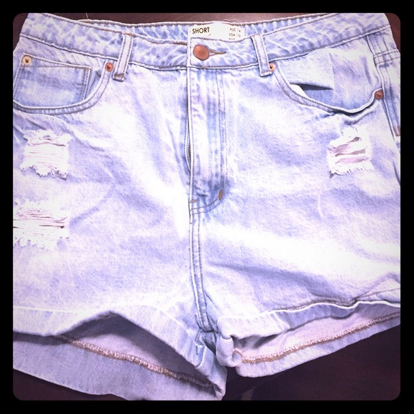 Light Denim Shorts