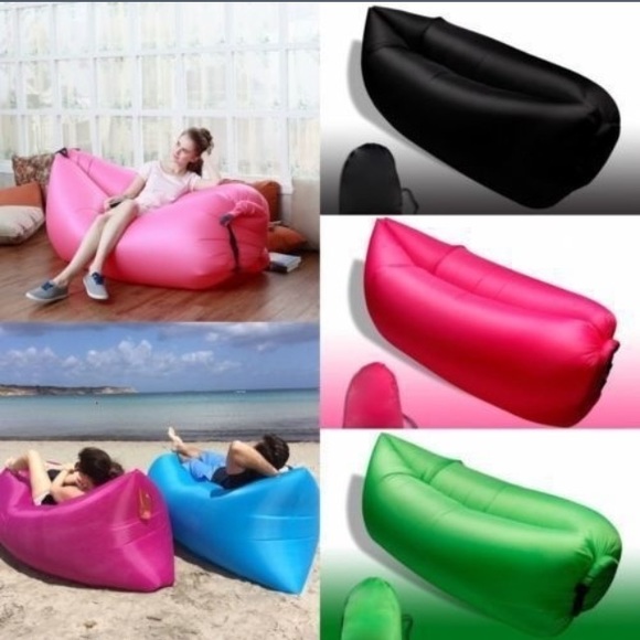 New PINK inflatable camping/beach outdoor lounger