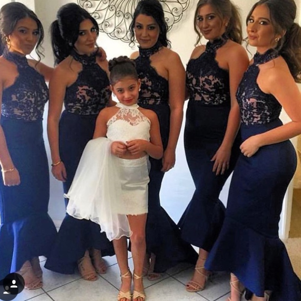 Portia and Scarlett HighLow MERMAID Dress Navy