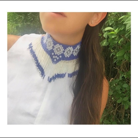 Custom made beaded choker