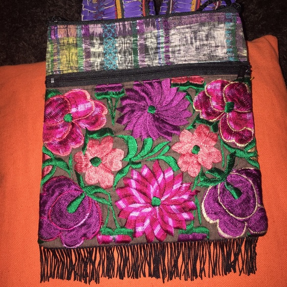 Handmade Handbags - New Mexican Crossbody Embroidered Bag