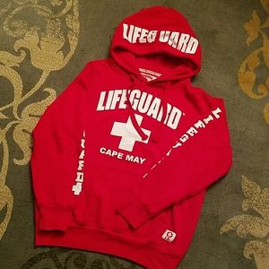 Official "Cape May" Lifeguard hooded sweatshirt