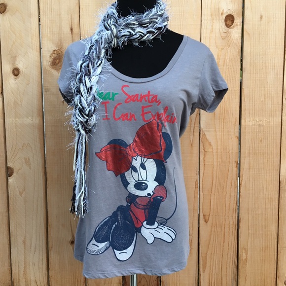 Minnie Dear Santa T-shirt - Picture 2 of 4