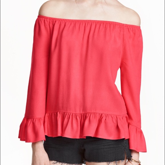 Off-the-shoulder blouse