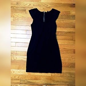 EXPRESS black cap sleeve mini dress