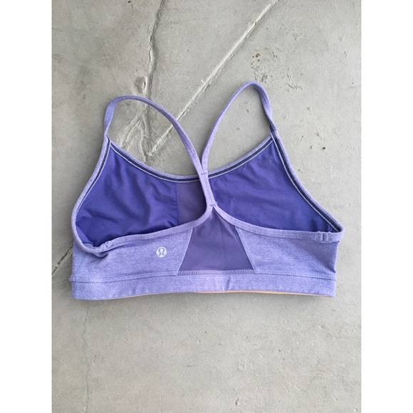 SOLD lululemon Flow Y Bra grapeseed purple size 6 - Picture 2 of 3