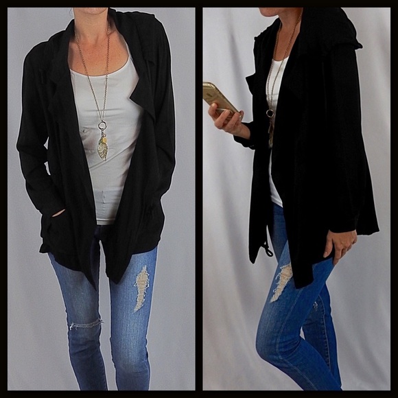 1 LEFT‼️FIRM⭐️️Black Utility Jacket - Picture 2 of 3