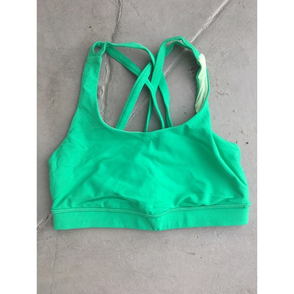 SOLD lululemon Energy Bra very green size 4 - Picture 2 of 3