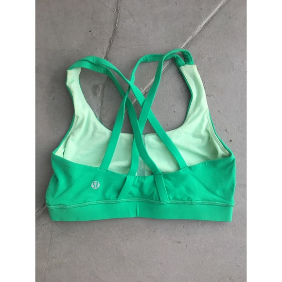 SOLD lululemon Energy Bra very green size 4 - Picture 3 of 3