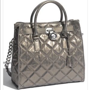 Michael Kors Hamilton Quilted Grey