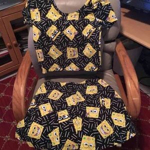 Sponge Bob Skirt and top