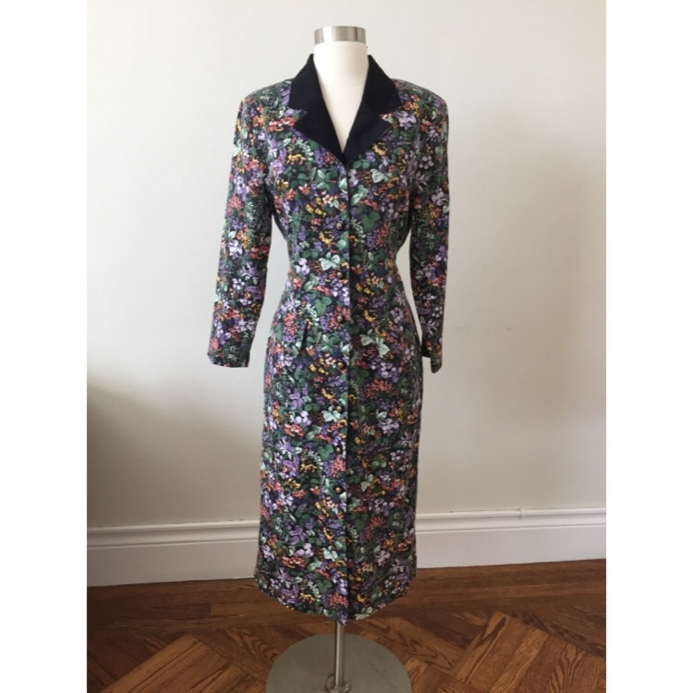 Vintage Secretary Floral dress, 1980s , Costume