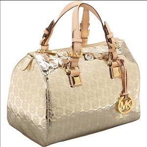 Michael Kors Monogram Gold