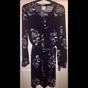 NEW Merona Button Down Belted Dress w. POCKETS!