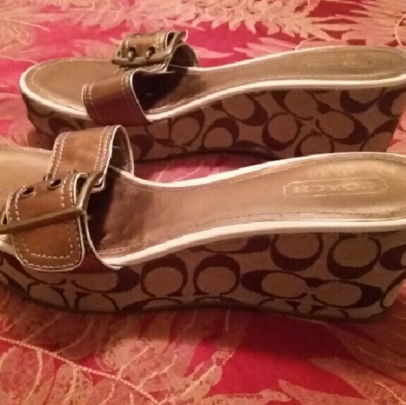 Coach Wedge Slides (Like New) - image 1
