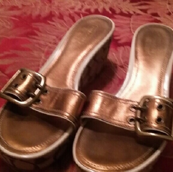 Coach Wedge Slides (Like New) - image 2