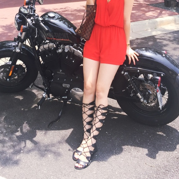 Topshop Gladiator Lace up Sandal