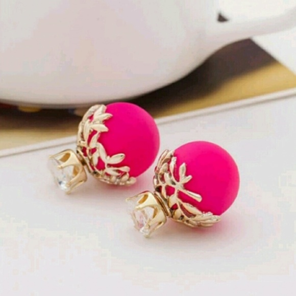 Jewelry - Leaf Double Sided Earrings