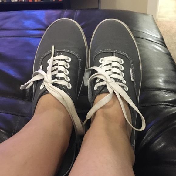 Worn once Gray Vans