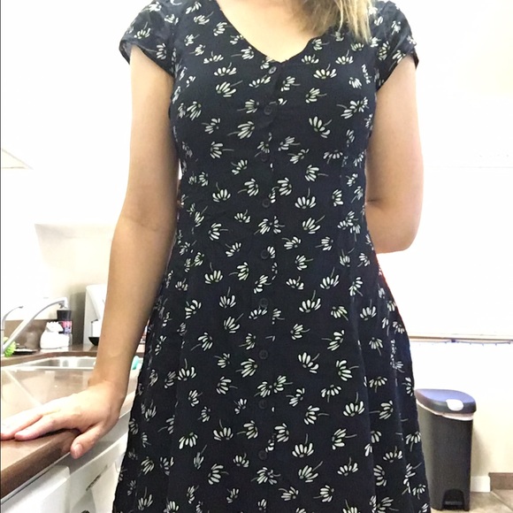 UO Button up floral sundress