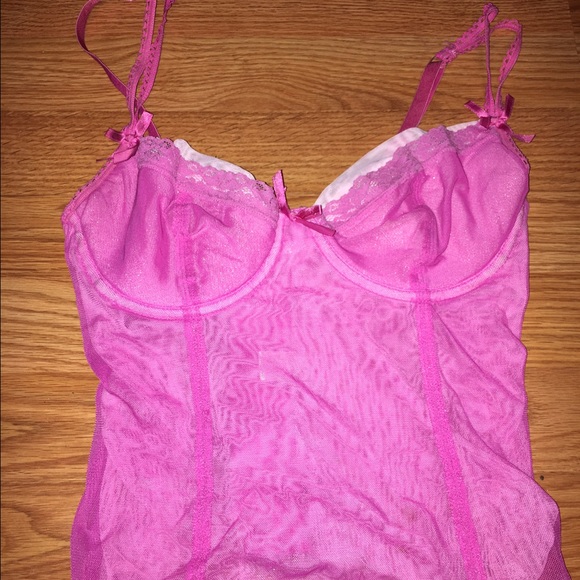 Sheer bustier/ shirt