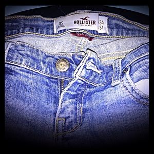 Hollister destroyed boot cut light wash jeans
