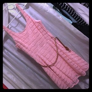 Pink dress w/ belt