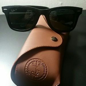 Rayban Leather Wayfarer