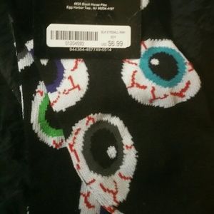 Price drop! 2 pairs long socks candy corn/eyeball