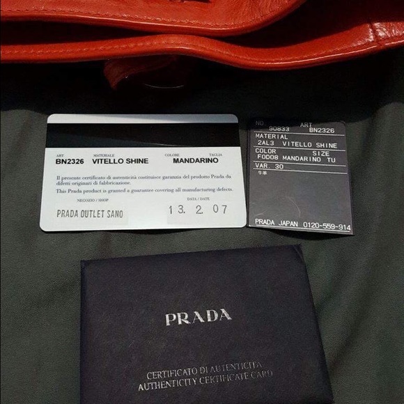 Authentic Prada in Mandarino Color - Picture 2 of 4