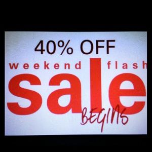 WEEKEND SALE Friday 10/7/2016-Sunday 10/9/2016