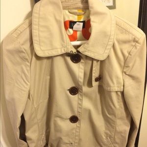 JCrew khaki trench coat